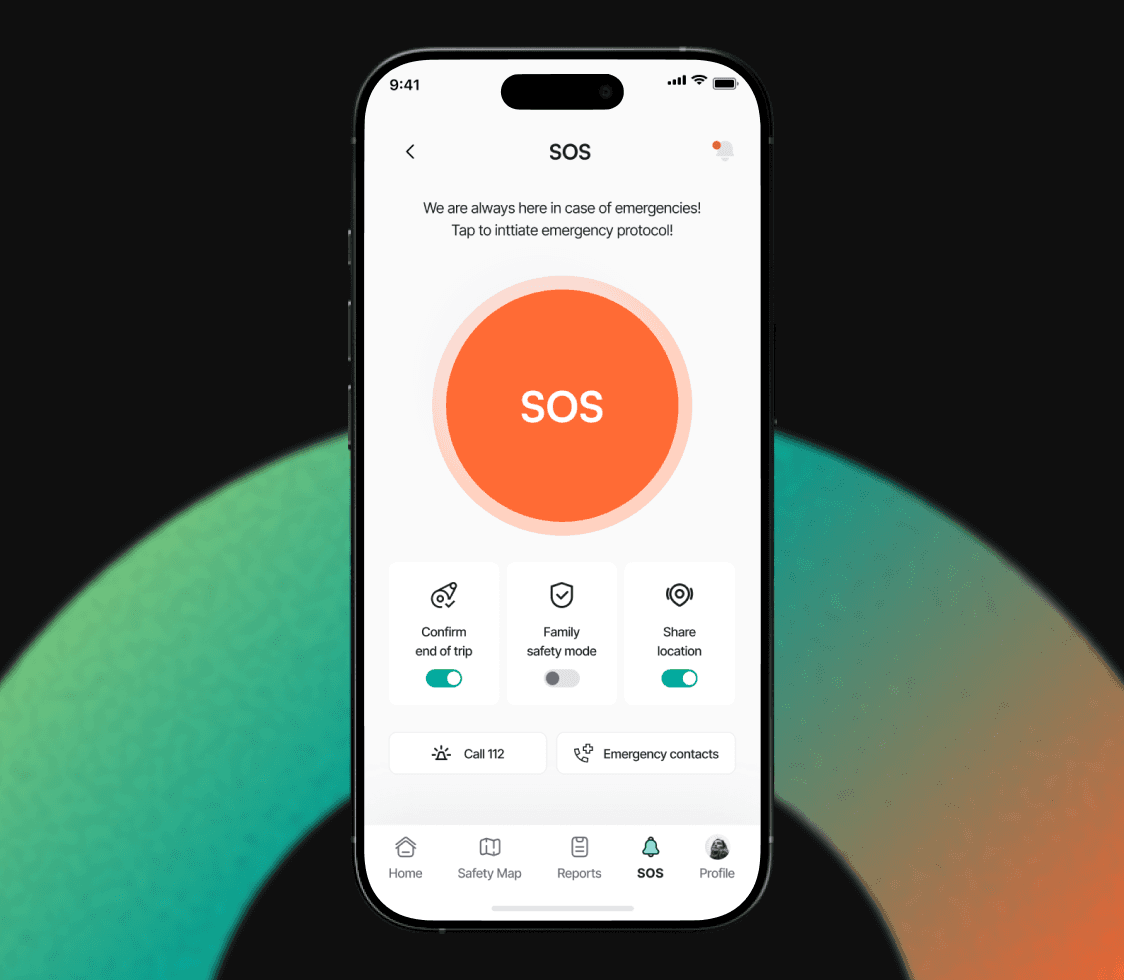 Dashboard interface shown on a phone